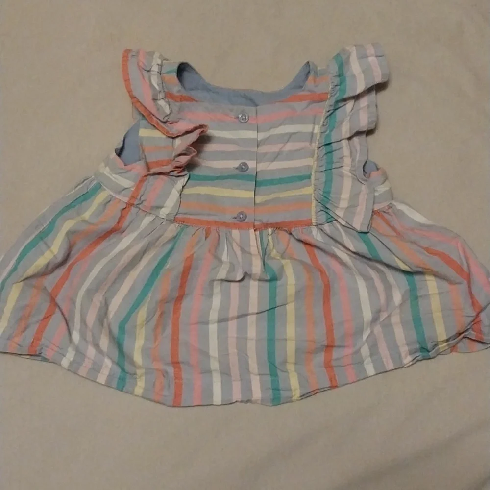 Baby Gap Ruffle Stripe top 18-24 month